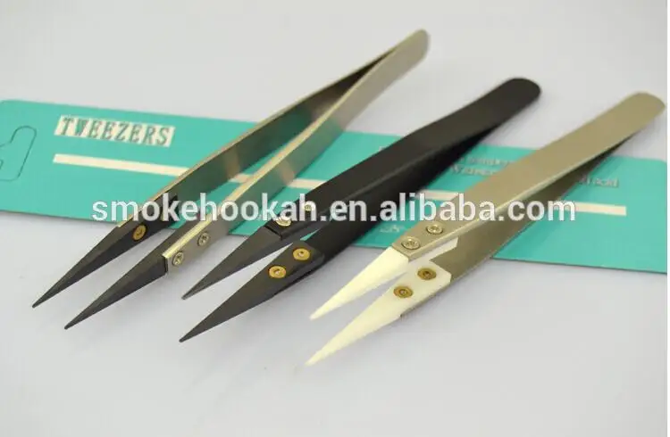 Ceramic Tweezers from smokehookah factory Heat Resistant coil build Ceramic tips tweezers vape bands 2015