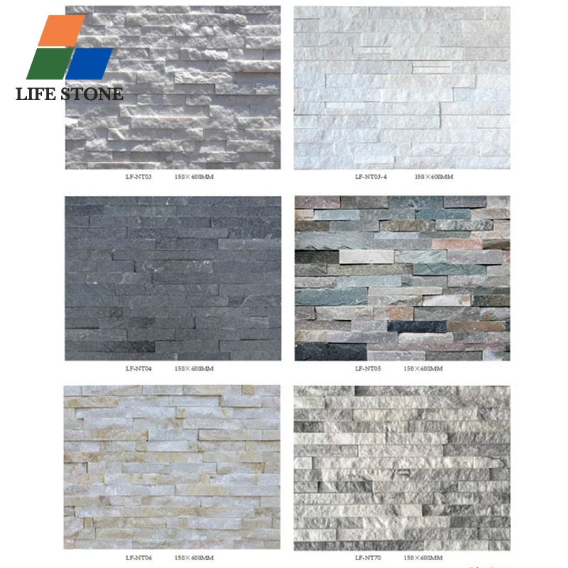 China Factory Wholesale natural slate stone wall cladding stone brick garden outdoor