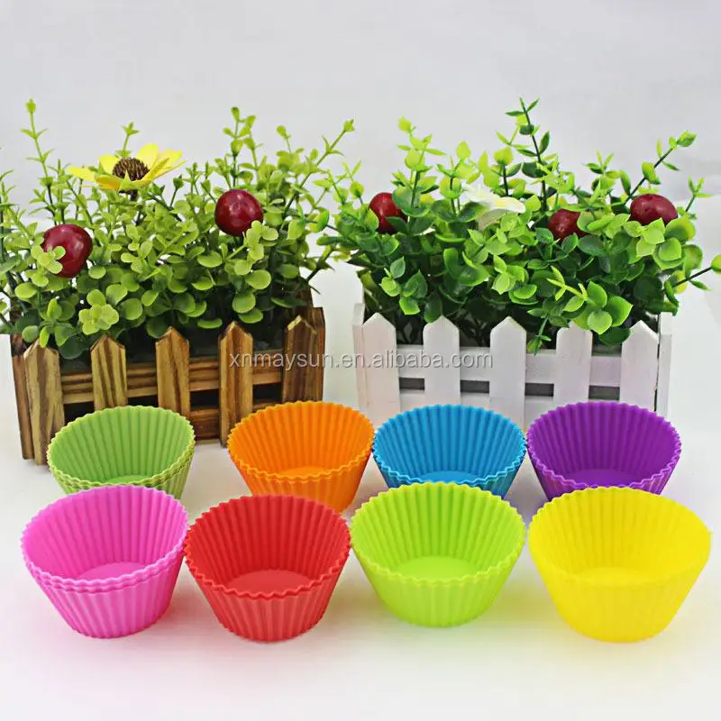 fournisseur alibaba New arrival  silicone mold Muffin cup silicone round/heart cake mold
