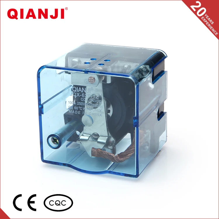 QIANJI Alibaba Китай 12 Напряжение Питания Реле JQX-62F 1Z Реле 100A