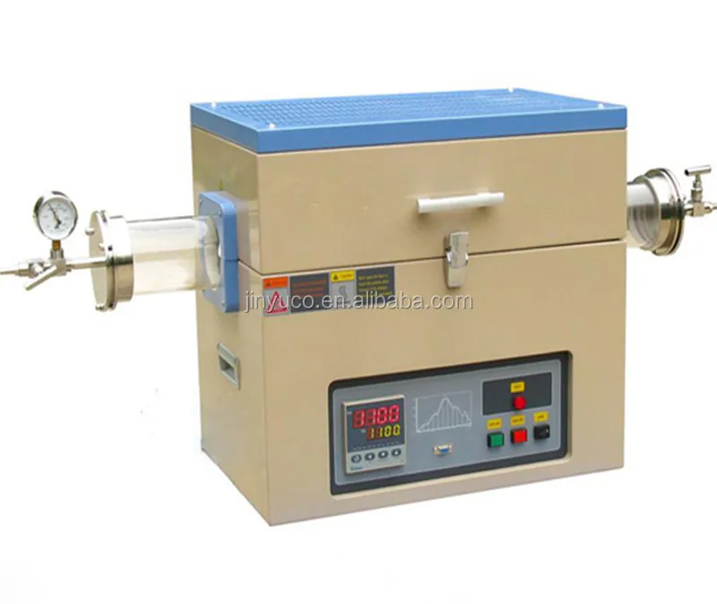 1200C Customized CVD Lab Vacuum Furnace Horizontal Quartz Tube Furnace