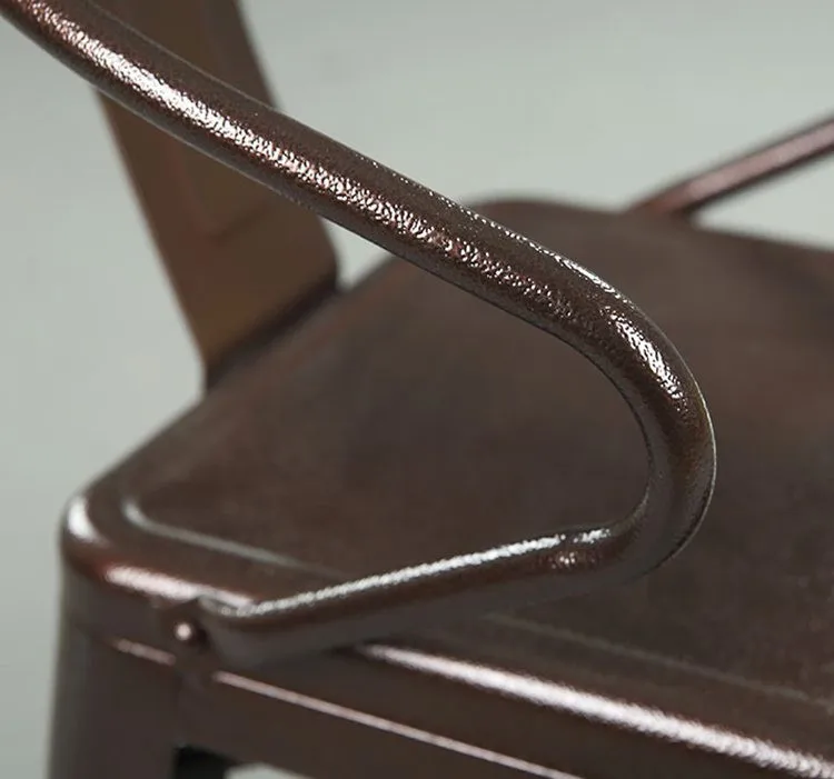 wholesale vintage industrial dining room iron dining chair for sale