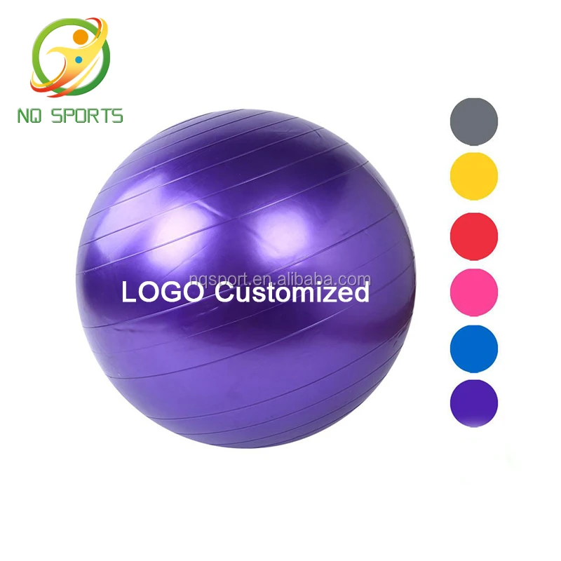 fit power ball exercise balls with custom logo Promotional eco-friendly PVC 65cm yoga ball with customized logo