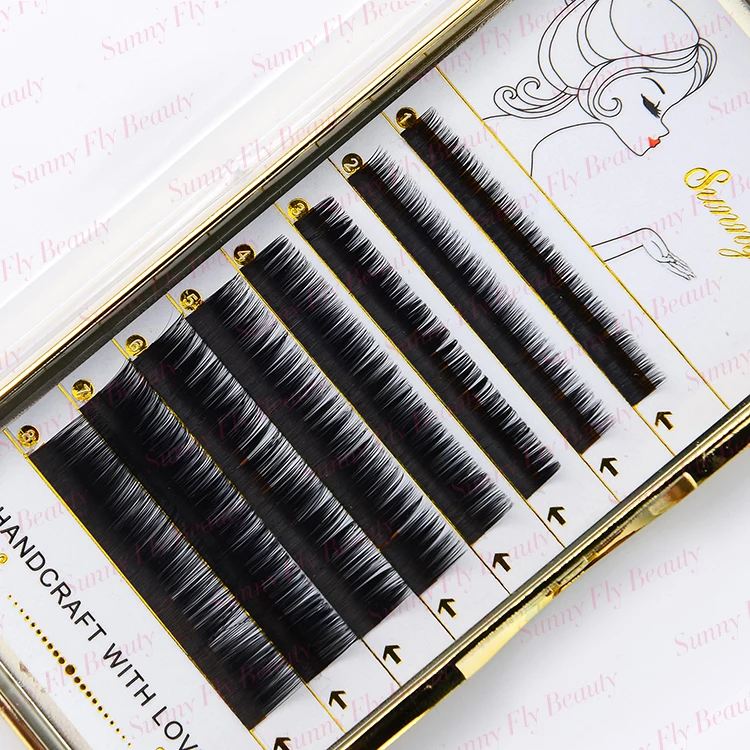 Premium factory custom made 0.25 20 trays bulk eyelash extension