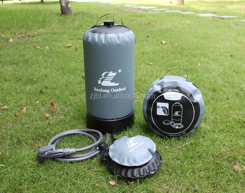 innovative pump regulated solar portable camping hot water shower