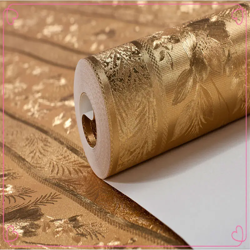 gold metallic wallpaper 3d papel de parede