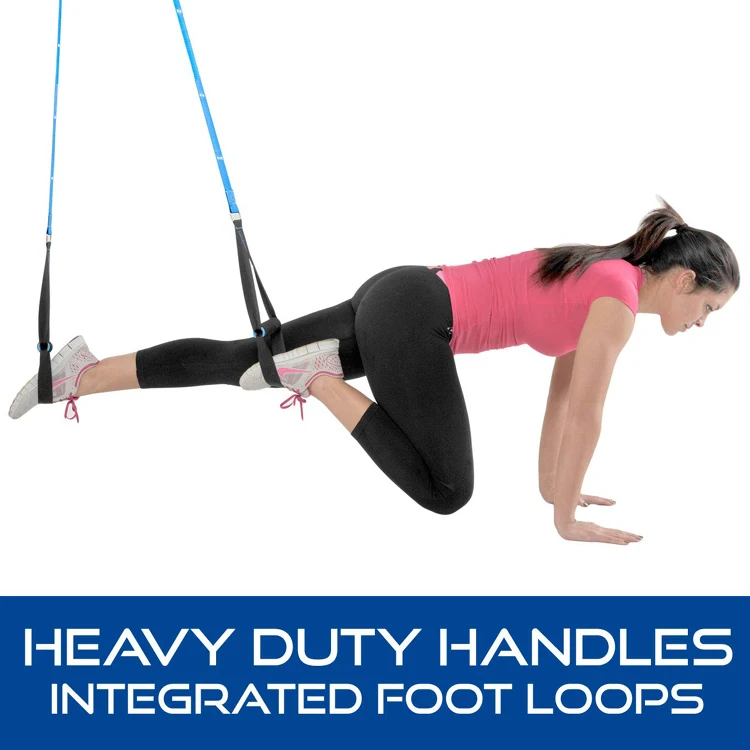 Amazon Hot Sell Exercise Nylon Resistance Bands Suspension Trainer