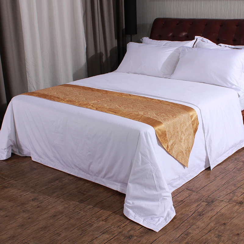 200 Thread Count Organic Egyptian Cotton Fabric bed linen flat bed sheet set