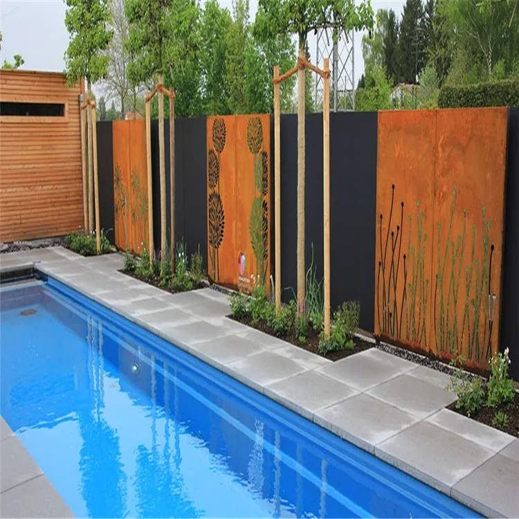 Antique Corten Steel Screens For Home & Garden Decoration Metal Screen Antique Folding Screens