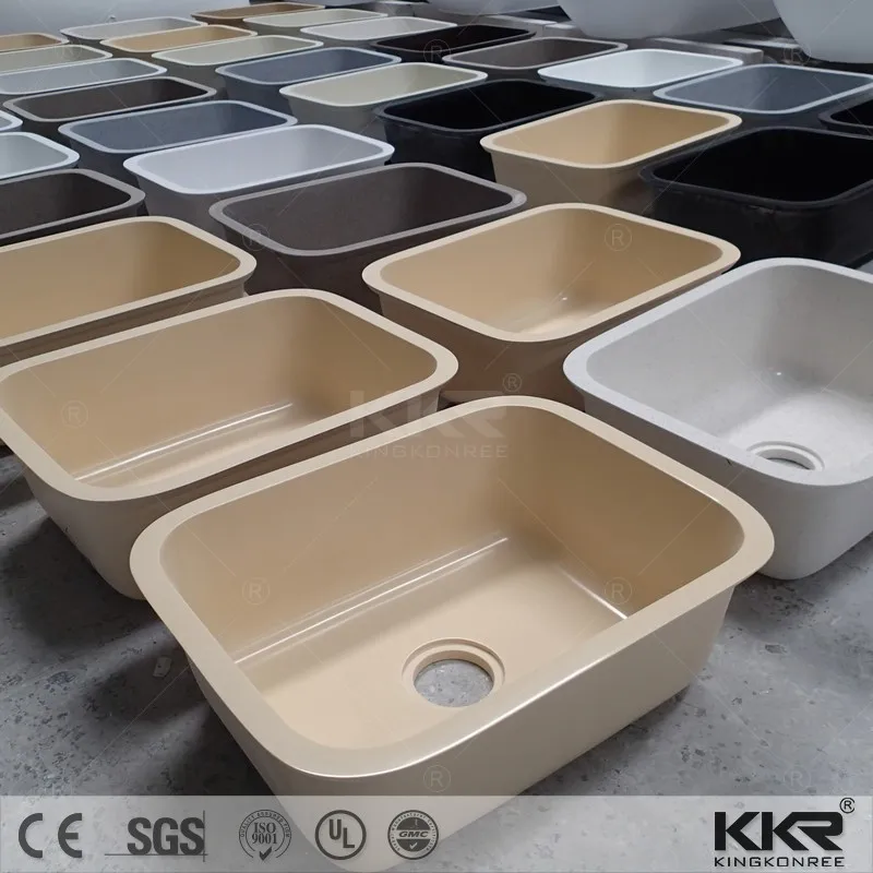 Искусственный камень акрил твердая кухня угловая раковина, кухня одной раковины,