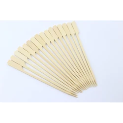 Purely natural bamboo barbecue  grill tools flat wooden bbq sticks skewers