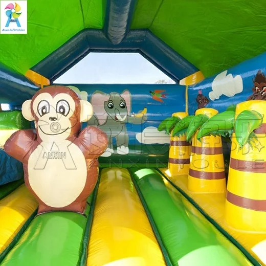 inflatable gorilla bounce house amusement castle around