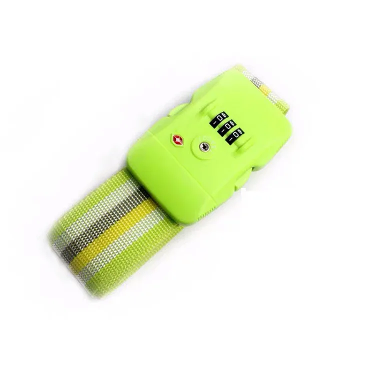 Hot Sale Wholesale Quality PP Belt 3 digit Combination Luggage Strap With TSA Lock