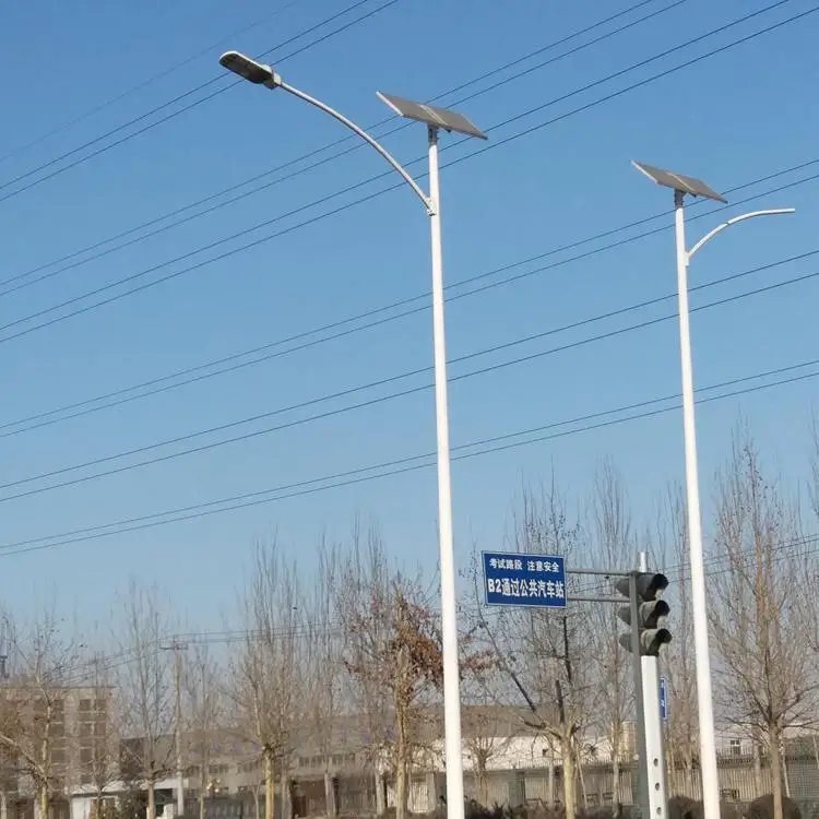 200w bright led solar powered street light with steel pole