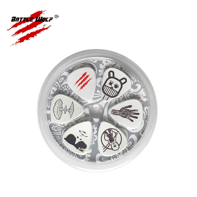 Professional 12Pcs Packaging Guitar Pick Pack Plastic