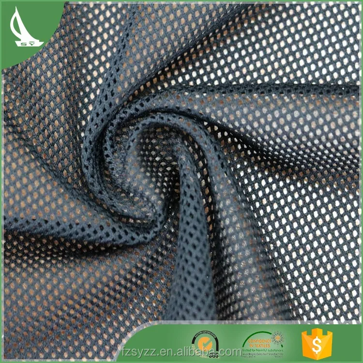 Recycle Fabric White Dri Fit Eyelet Sport Fabric Polyester Mesh Fabric for Sublimation