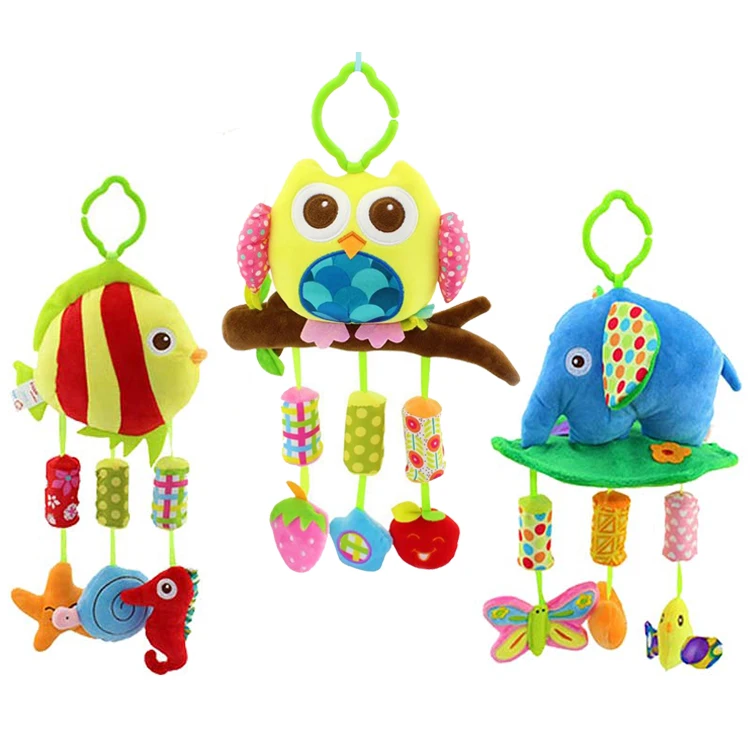 Large elephant plush toys rattle for kids toy H031C