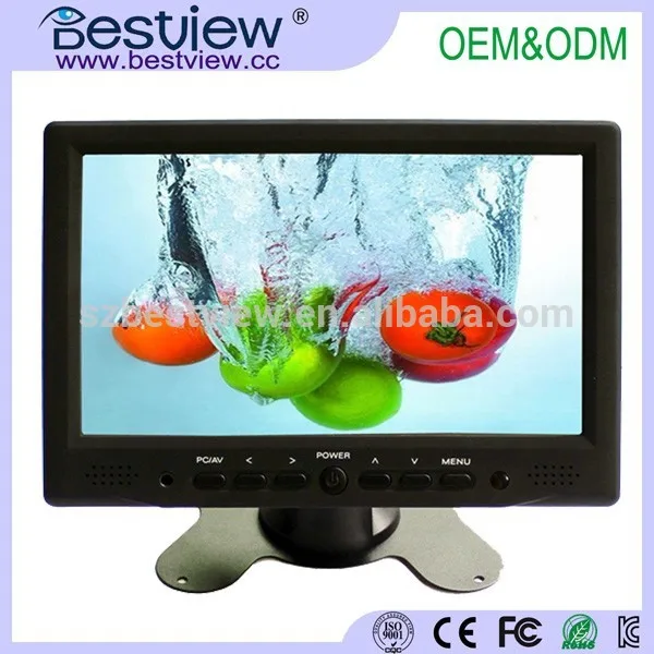 7 дюймов небольшой сенсорный экран монитора с vga и пр. функции