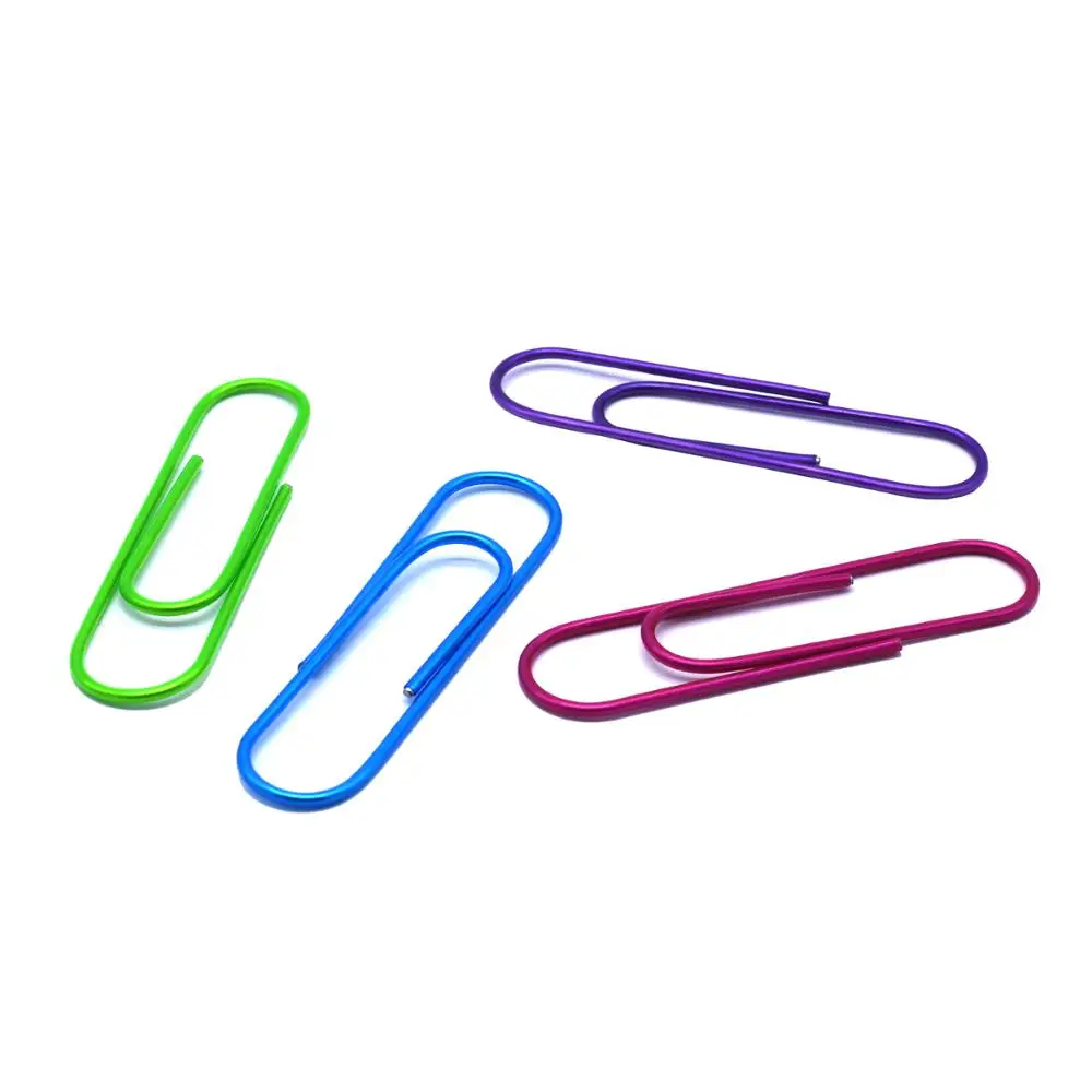 25mm colorful pvc plastic paper clip with high quality