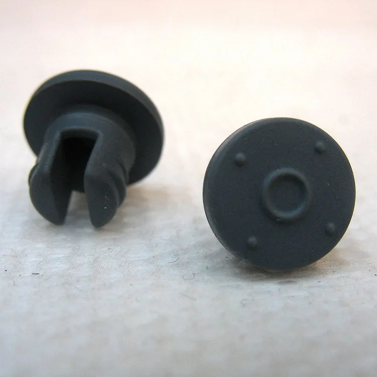 Food grade 20mm butyl rubber stopper for injection vial wholesale glass bottle rubbers custom silicon stopper rubber