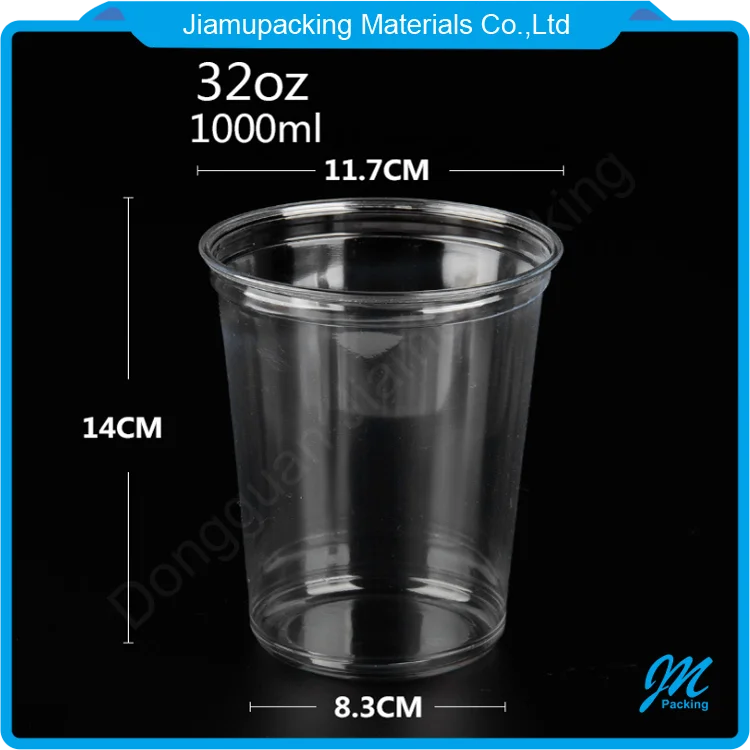 High quality transparent plastic fruit salad bowl container packaging box with lid