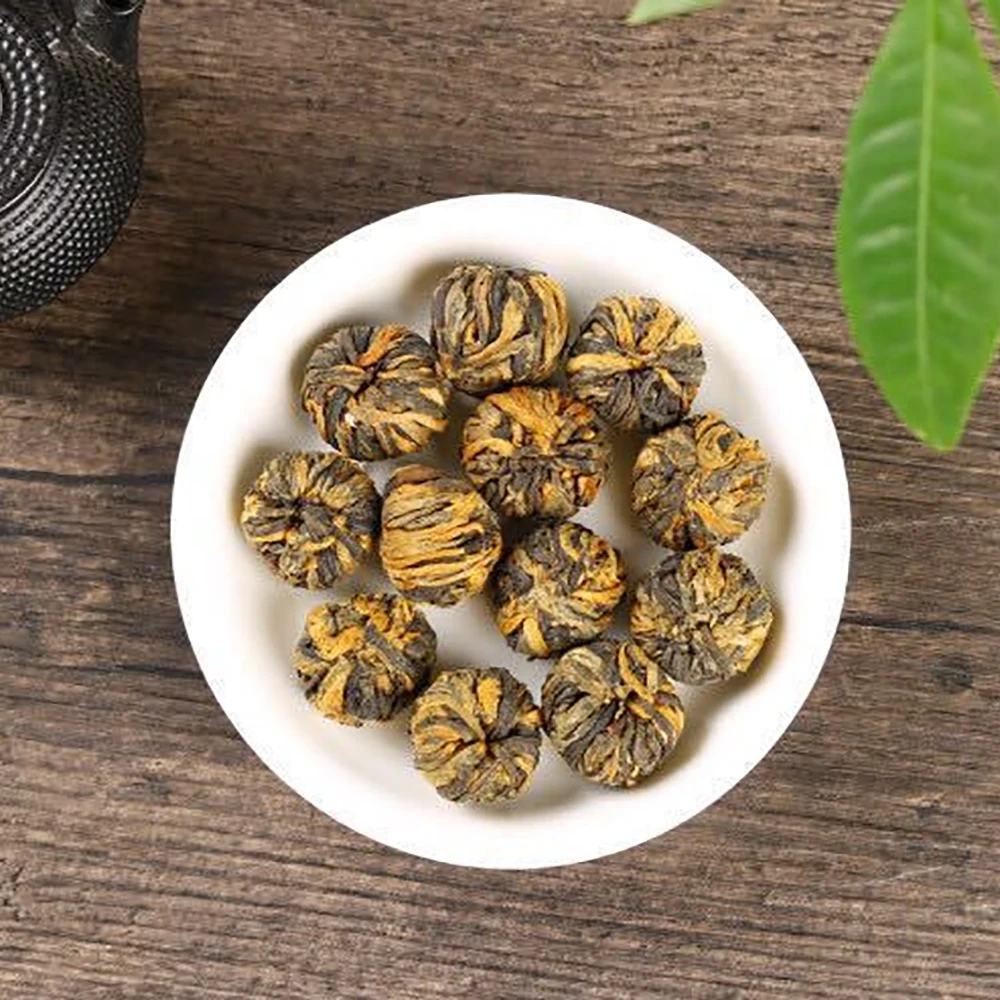 
High Quality OEM Ceylon Dianhong Black Tea Yunnan Blooming Black Tea Ball 