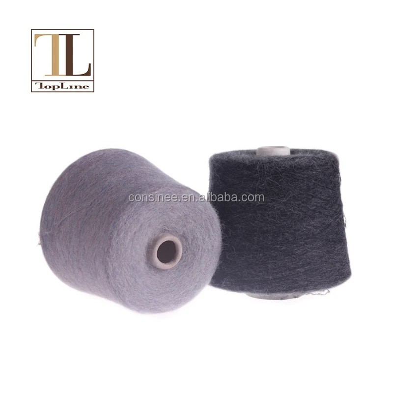 Alpaca Merino Nylon blended dyed brushed yarn for knitting