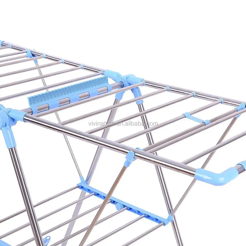 Home Sturday Adjustable Gullwing Drying Rack with Shoe Horns