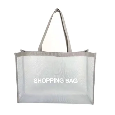 
New Products Customized Fashion High Quality Nylon Tote Mesh Shopping Bags 