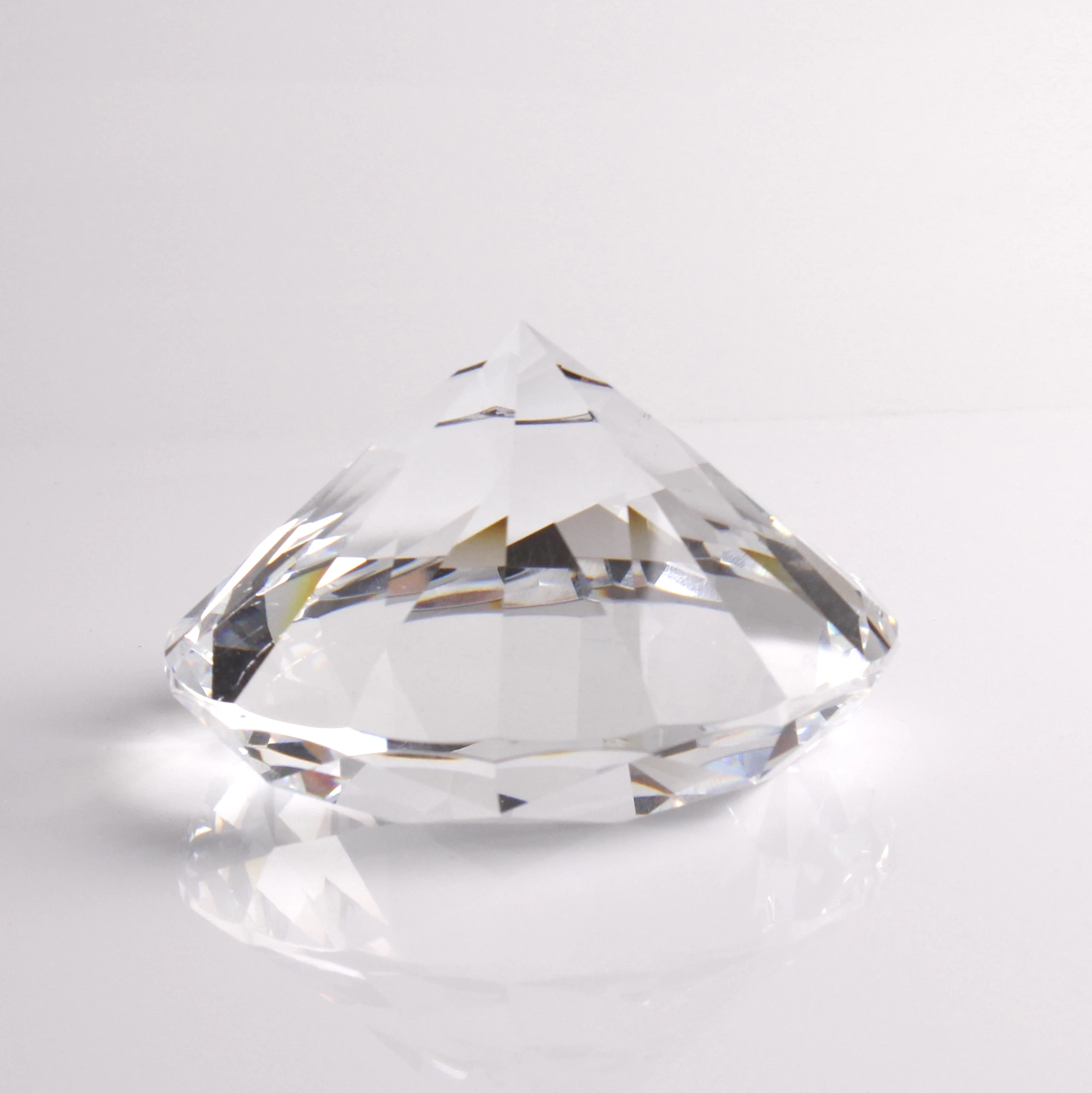 Personalized Optic Crystal Diamond Paperweight Wedding Souvenirs Favor Guests Return Gifts
