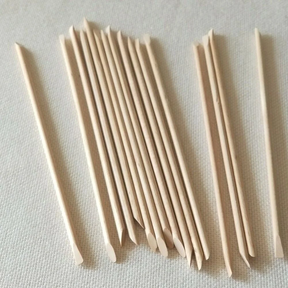  Палочка из оранжевого дерева/маникюрная палочка для дизайна ногтей красоты и очистки