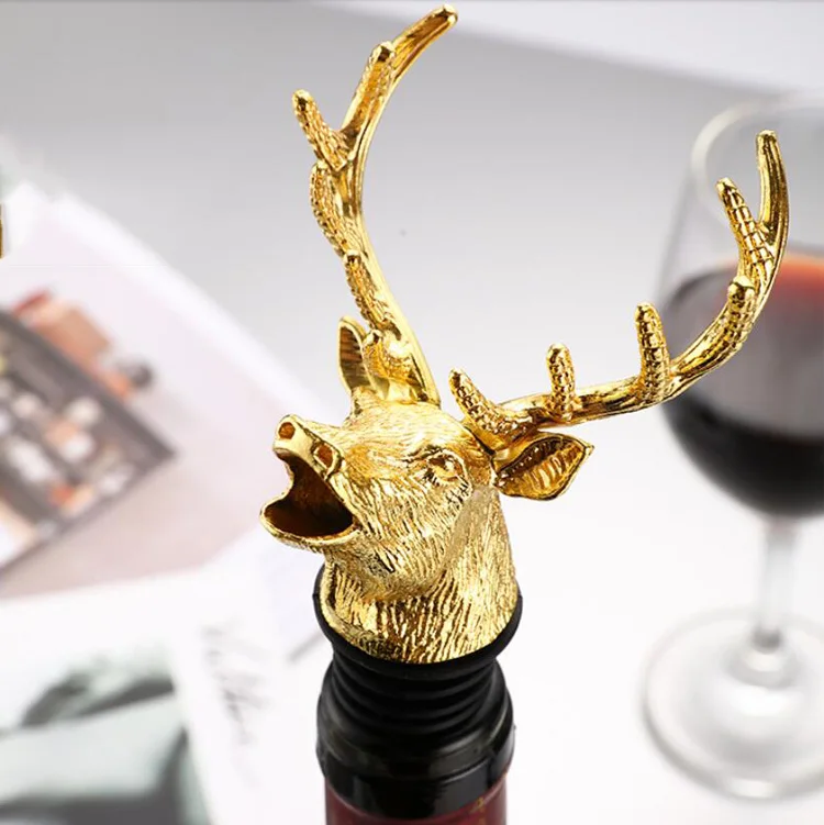 Factory directly stag head pourer and customized deer head wine pourer