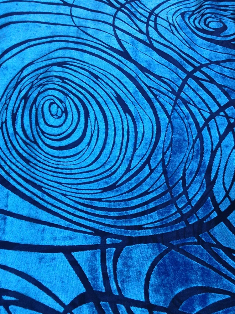 
cross dyed burnout devoured visco silk velvet fabric 