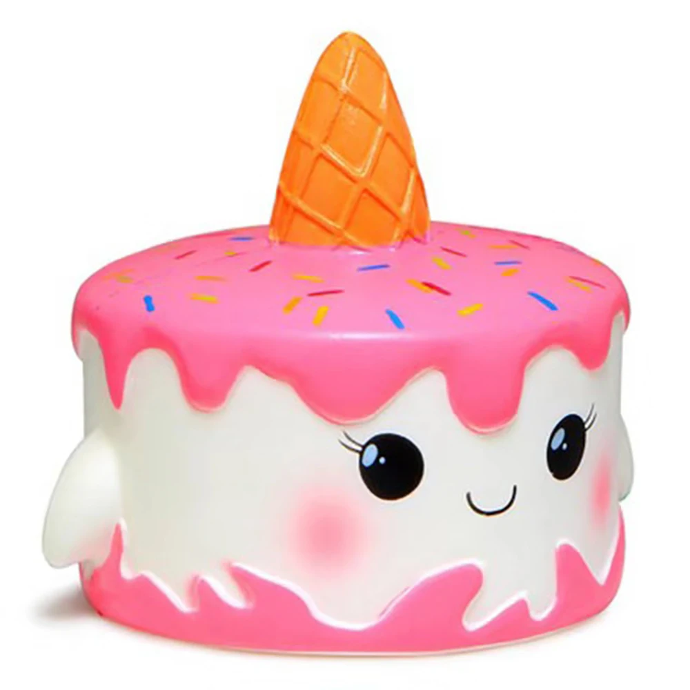 Factory unicorn cake pu foam slow rising ce big antistress squishy