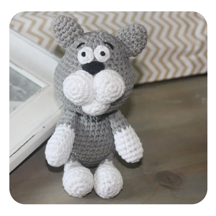 Cute Animal Cat DIY Knitting kit DIY Crochet Kit