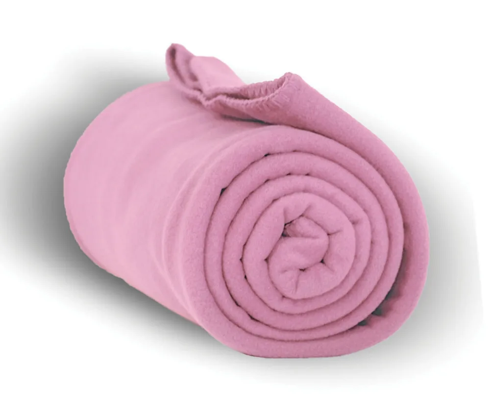 Super Soft 100% Polyester Adults Solid Knitted extra thick Factory Airline Promotional polar Fleece Blanket