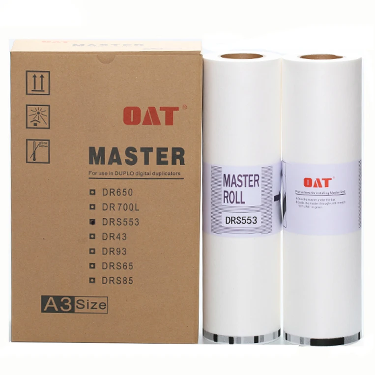 For use in Duplo DP-S550/DP-J450 DRS55 A3 stencil master