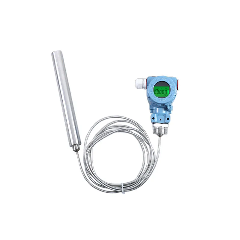 Water level transducer with level meter sensor for level indicator