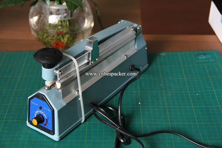 PFS-400 Алюминиевый Корпус С Боковой Резец Мешок Тепла Руководство Импульс Машину уплотнителя