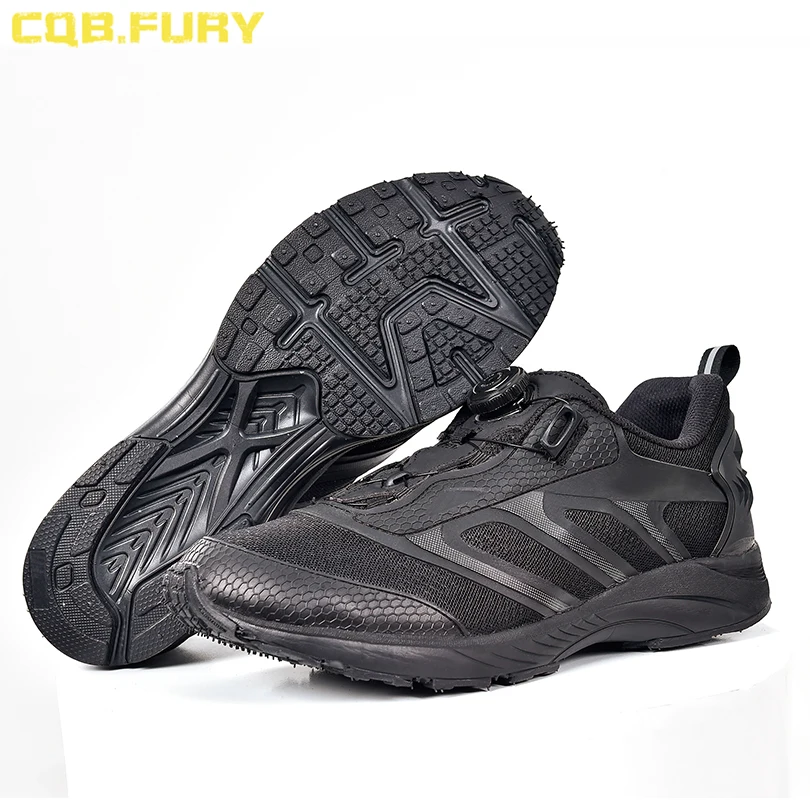 BOA Adjustment shoelace system hiking shoes police patrol shoes for sale 1/5 Army Black Leather Tactical Combat Military Boots