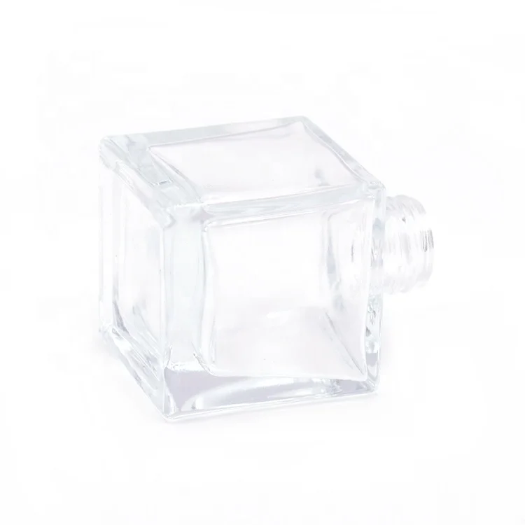 Popular 50ML Square Diffuser Bottle with Natural Rattan Sticks