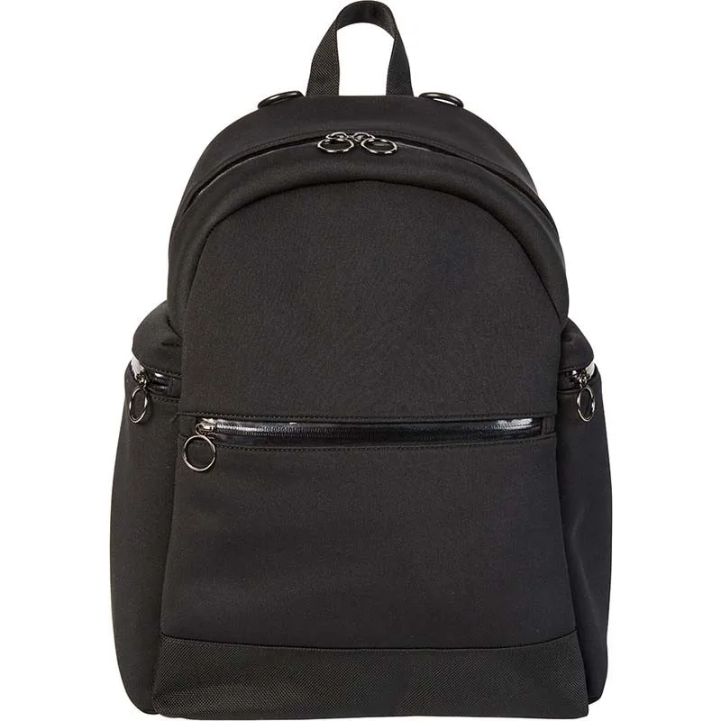 Factory High Quality Portable Backpack Neoprene Black Diaper Bag Backpack Diaper Packaging Bag Custom Baby Diaper Bags