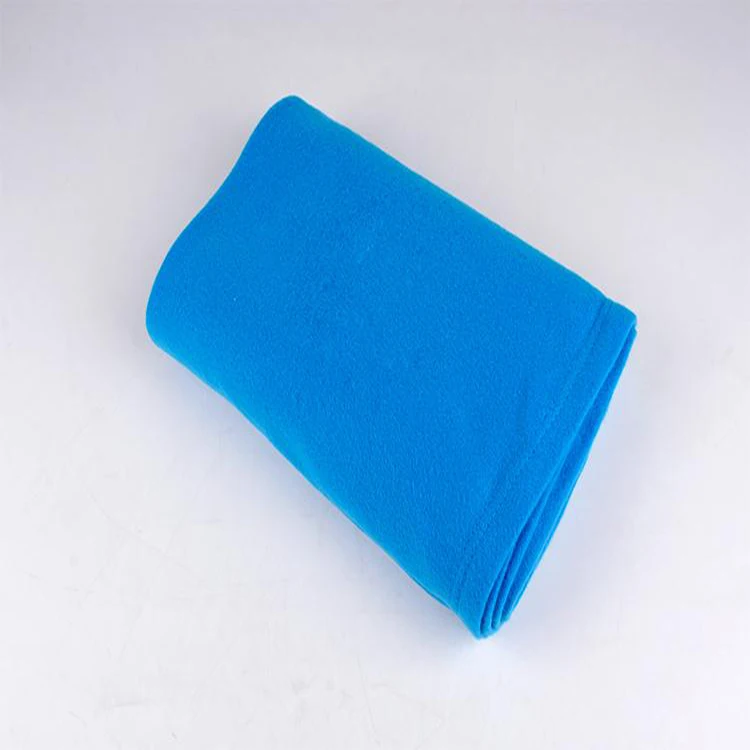 Wholesale price made in China soft blue organic blanket