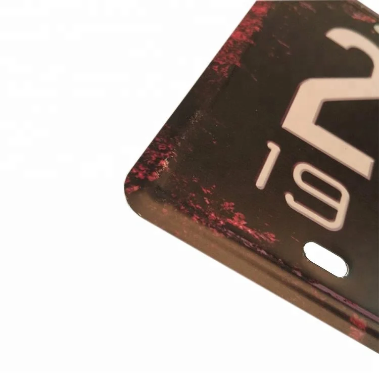 Алюминиевый номерной знак, винтажные металлические жестяные знаки, табличка для украшения автомобиля