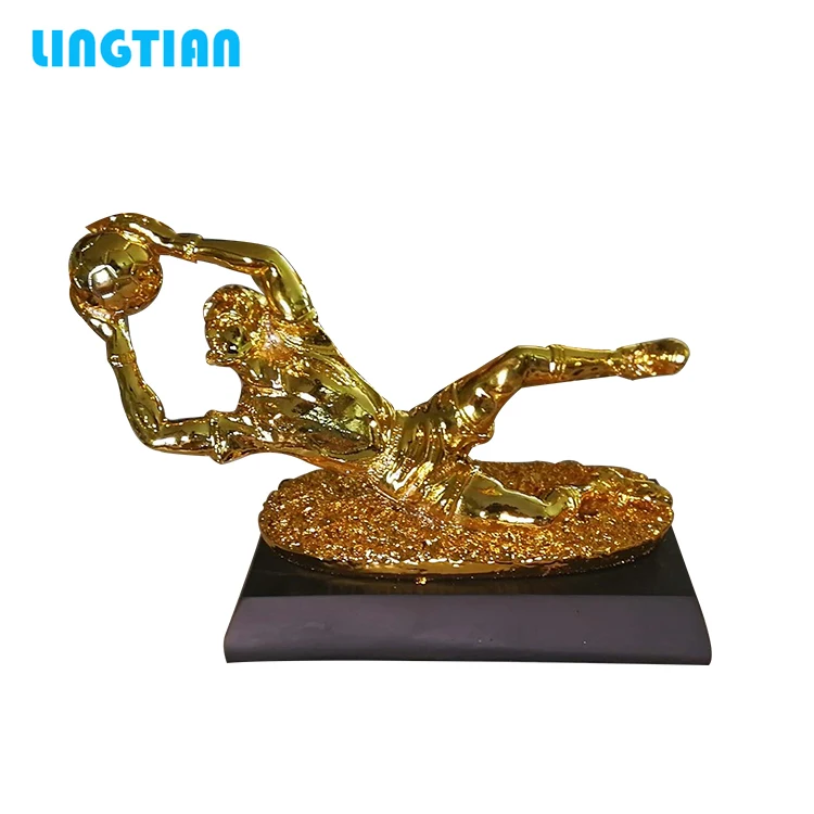 LINGTIAN Craft Custom Resin Fantasy Soccer /Football Trophy