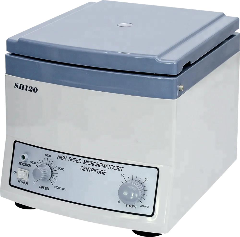 Laboratory Microhematocrit Centrifuge with 24 Capillary Tubes