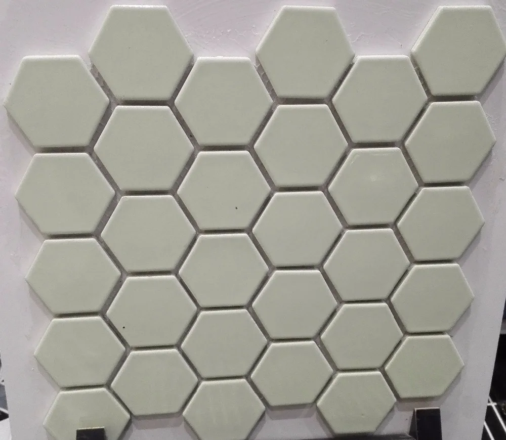 Foshan Factory Grey Colored Hexagon Mosaic Tile