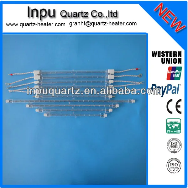 Short-wave tungsten halogen heater infrared heating lamp for powder coating oven