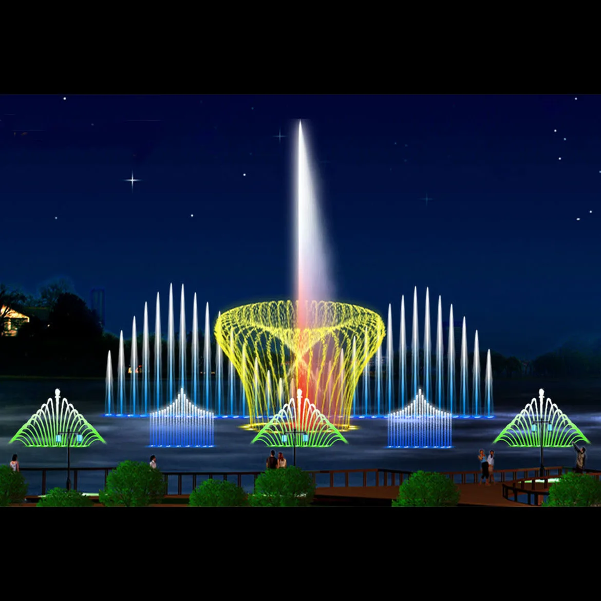 Простое управление музыкальным программным обеспечением, индивидуальный дизайн письма, фонтан