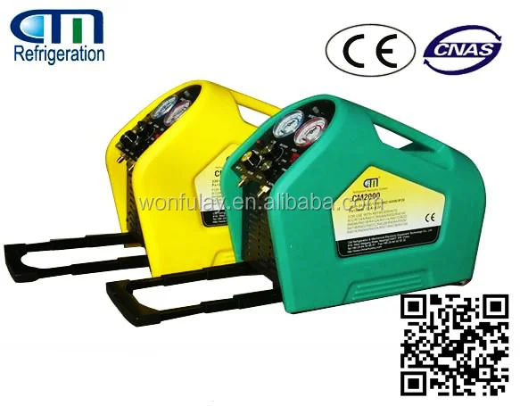 
Auto refrigerant recovery machine R22/410A with condenser gas charging machine 
